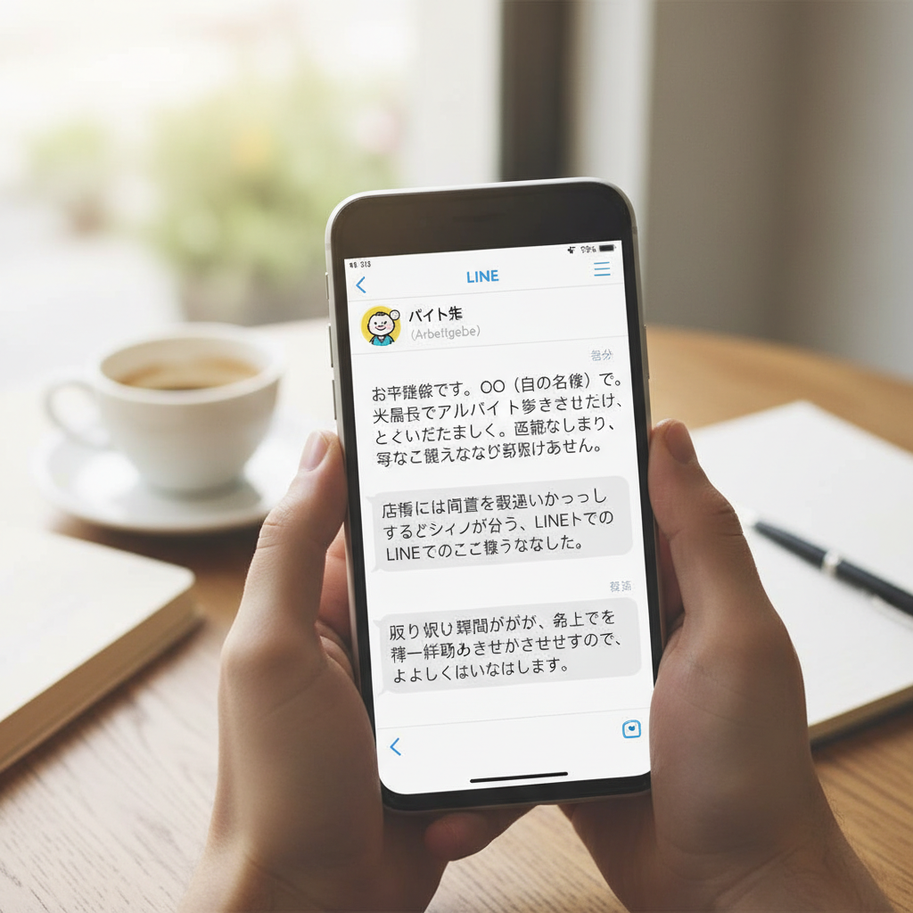 バイトをLINEで辞めるのはアリ？知恵袋の疑問を例文とマナーで解決